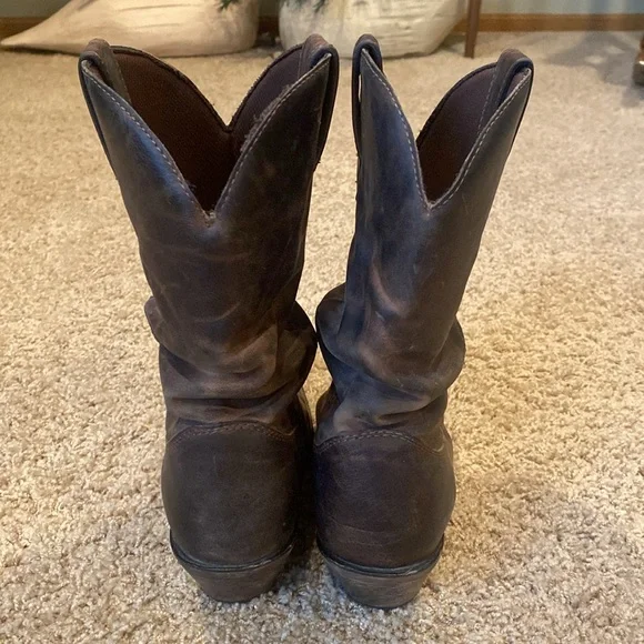 Durango Distressed Western Slouch Boots Size 8 - Picture 3 of 11